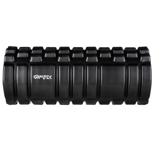 Масажний ролик  Gymtek для йоги та фітнесу EVA 33*14 см чорно-білий - фото №2